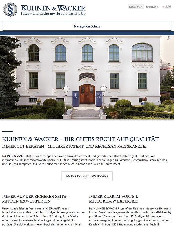 Kuhnen & Wacker Patent- und Rechtsanwaltsbüro 